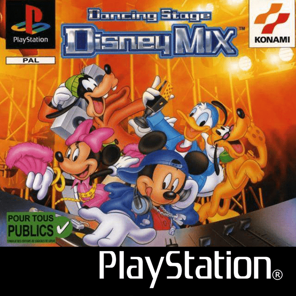 Dancing Stage Disney Mix box art for Playstation